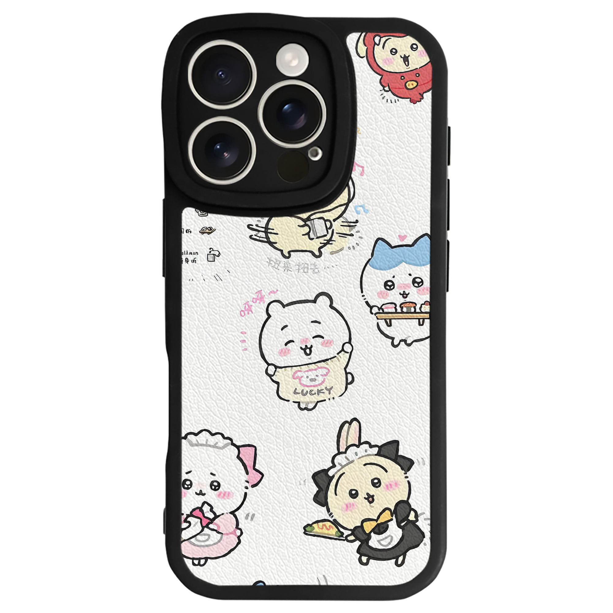 （画像用） ちいかわ Chii-kawa 【iPhone 16シリーズ対応】シリコンスマホケース（レザー調） 材質：シリコン
